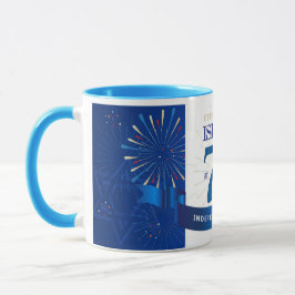 Happy Israel Unabhängigkeit Tag 75 Blue Star David Tasse