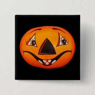 Happy Jack O’ Lantern Halloween Button