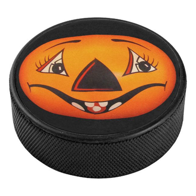 Happy Jack O’ Lantern Halloween Eishockey Puck (3/4)