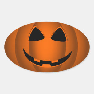 Happy Jack o' Lantern Halloween Sticker