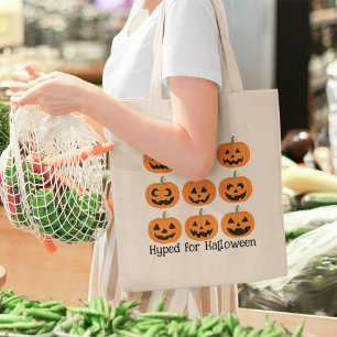 Happy Jack-O'-Lanterns zu Halloween Hyper Tragetasche