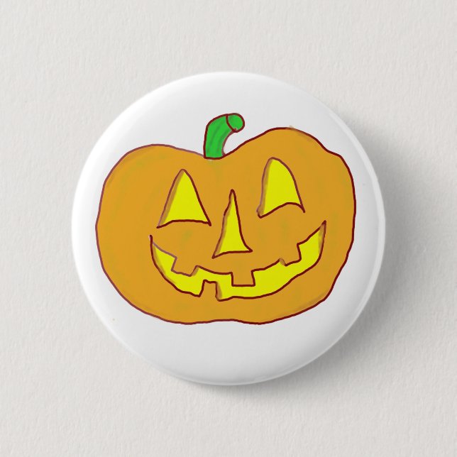Happy Jack O'Lantern Button (Vorderseite)