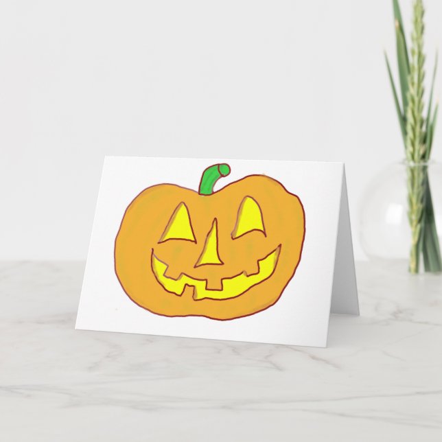 Happy Jack O'Lantern Karte (Vorderseite)