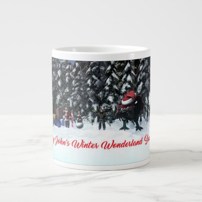 Happy John's Winter Wonderland S2 Jumbo-Tasse (Vorderseite)
