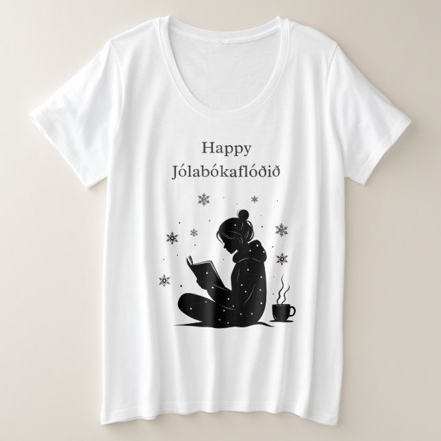 Happy Jolabokaflod - Livre islandais Flood Cadeau (Design devant)