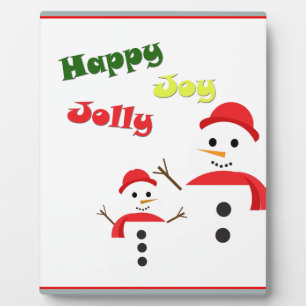 Happy Jolly Joy Fotoplatte