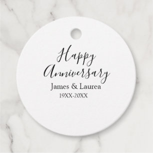 Happy Jubiläum Hochzeitstag Jahr einfache mi Geschenkanhänger