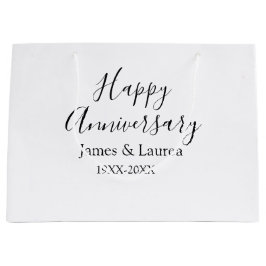 Happy Jubiläum Hochzeitstag Jahr einfache mi Große Geschenktüte