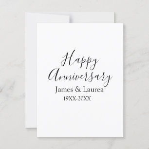 Happy Jubiläum Hochzeitstag Jahr einfache mi Postkarte