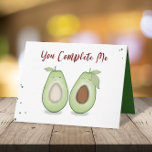 Happy Jubiläum Niedlich Funny Simple Avocados Karte<br><div class="desc">Dieses Design zeigt zwei niedliche Avocados Jubiläum niedlichen lustigen Spaß,  moderne whimsical Spaß Cartoon,  für Ehemann Ehefrau Ehepaar Jubiläum,  eine einfache minimalistische minimalistische Stil,  von Ehemann Ehefrau-Foto-Bild,  Sie vervollständigen mich Zitat-Sprichwort,  lustige Jubiläumsgrüßkarten,  mit Avocado Frucht-Comic-Ehefrau-Grafik,  Ehemann und---und----und-Ehe,  Kunstwerk von Lura Lakina</div>