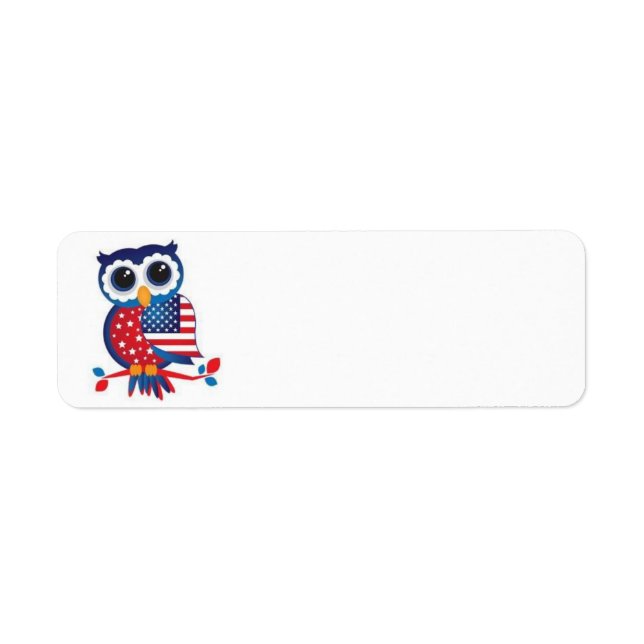 Happy July 4th Uu return Address Label (Vorne)