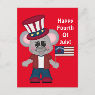 Happy July Vurth Maus Postkarte