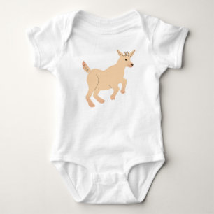 Happy Jumping Goat Kid Baby Strampler