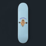 Happy Jumping Quokka Cartoon Design Skateboard<br><div class="desc">Für Quokka-Liebhaber! Dieses glückliche Quokka springt Cartoon Design und ist ein großer Spaß.</div>