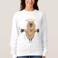 Happy Jumping Quokka Cartoon Design