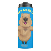 Happy Jumping Quokka Cartoon Design