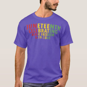 Happy Juneteenth Black Pride Retro Schwarze Geschi T-Shirt