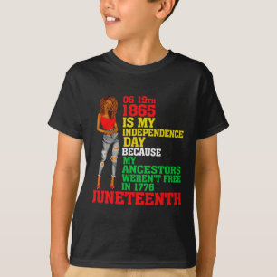 Happy Juneteenth ist mein Unabhängigkeitstag frei T-Shirt