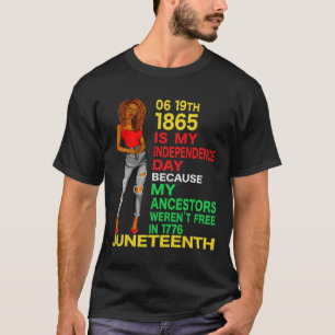 Happy Juneteenth ist mein Unabhängigkeitstag frei T-Shirt