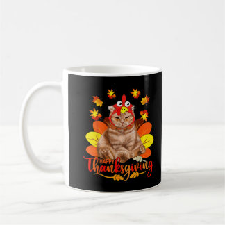 Happy Katsgiving Erntedank Katzen Türkei Pilgrim Kaffeetasse
