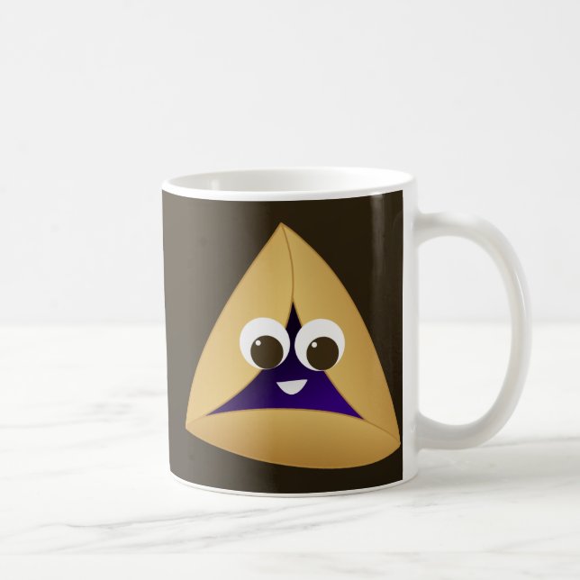 Happy Kawaii Prune Hamentashen Kaffeetasse (Rechts)