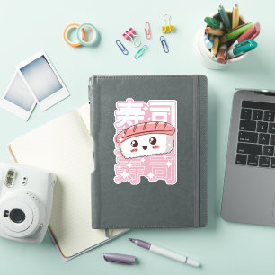 Happy Kawaii Sushi japanisches Food Lover Geschenk Aufkleber