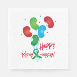 Happy Kidney-Jubiläum Papier Napkin Serviette