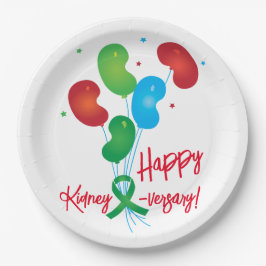 Happy Kidney-Jubiläum Papierplatte Pappteller