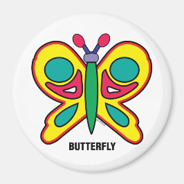 Happy Kids Butterfly Magnet