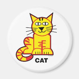 Happy Kids Cat Magnet