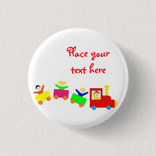 Happy Kids Train Button