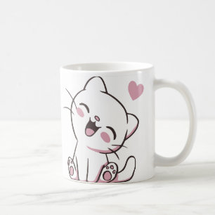 Happy Kitty Mug - Chat à rire mignon avec amour En
