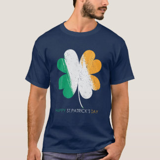 Happy Kleeblatt Flag St. Patrick's Day T-Shirt