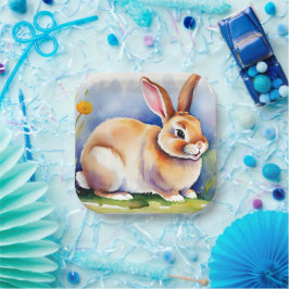 Happy kleinen Kaninchen 2, Ostern Pappteller