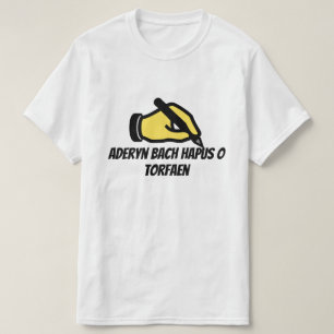 Happy kleiner Vogel aus Torfaen in Walisisch T-Shirt
