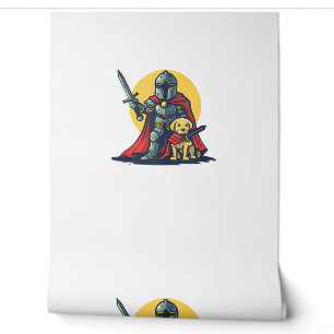 Happy Knight mit Hund für lustige Erwachsene und K Tapete