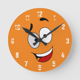 Happy Kook Art Clock - Wall Clock Runde Wanduhr
