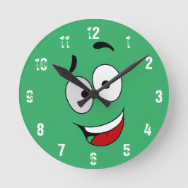 Happy Kook Art Clock - Wall Clock Runde Wanduhr