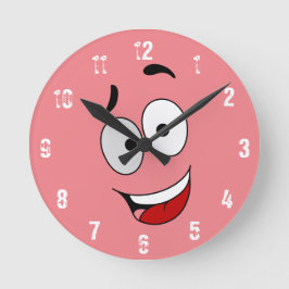 Happy Kook Art Clock - Wall Clock Runde Wanduhr