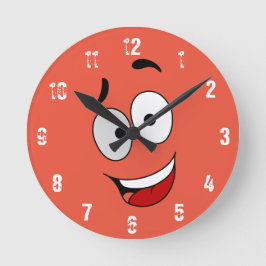 Happy Kook Art Clock - Wall Clock Runde Wanduhr