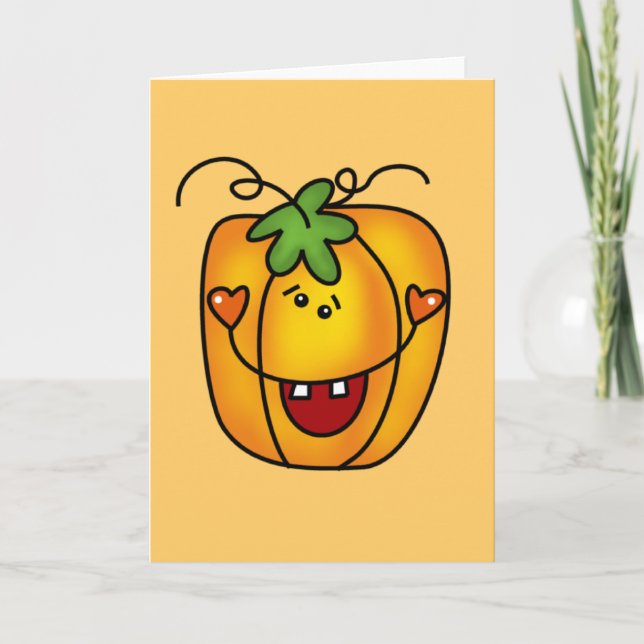 Happy Kürbislaterne Tshirts und Geschenke Karte (Vorderseite)