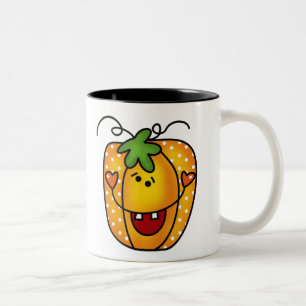 Happy Kürbislaterne Zweifarbige Tasse