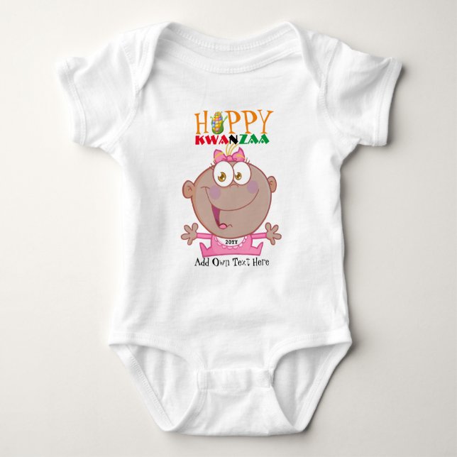 Happy KWANZA New Baby Geboren Year Baby Strampler (Vorderseite)