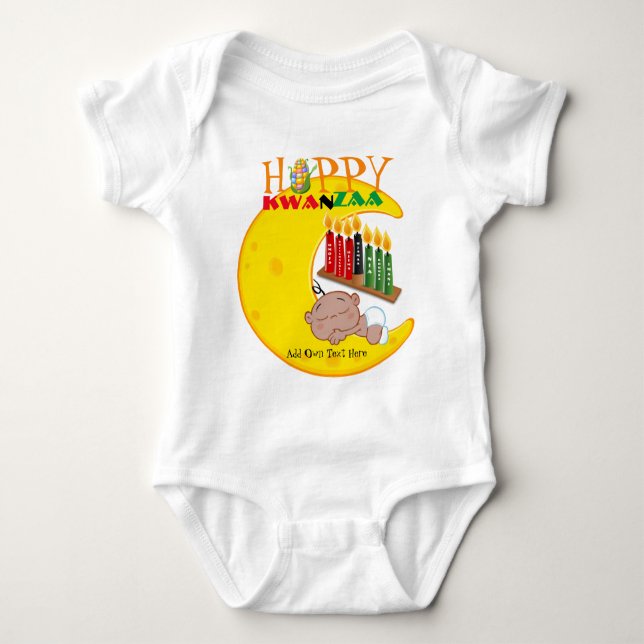 Happy KWANZAA 7 Grundsätze Baby Strampler (Vorderseite)
