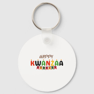 Happy Kwanzaa - 7 Grundsätze der Kwanzaa-T-Shirts Schlüsselanhänger