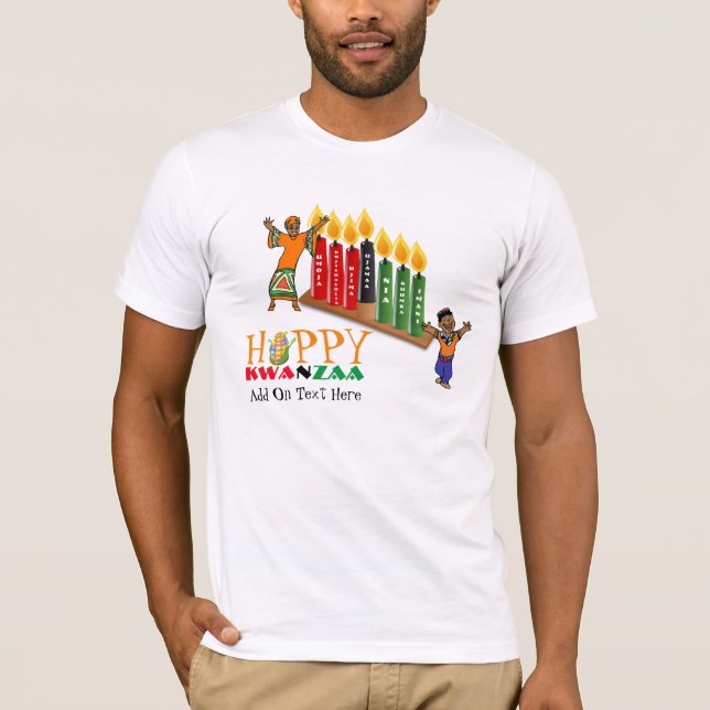 Happy KWANZAA 7 Grundsätze T-Shirt (Vorderseite)