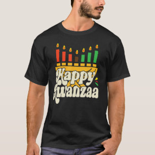 Happy Kwanzaa Afrikanischer Stolz Schwarze Frau Si T-Shirt