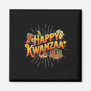 Happy Kwanzaa - Afrikanisches Festival des amerika Magnet