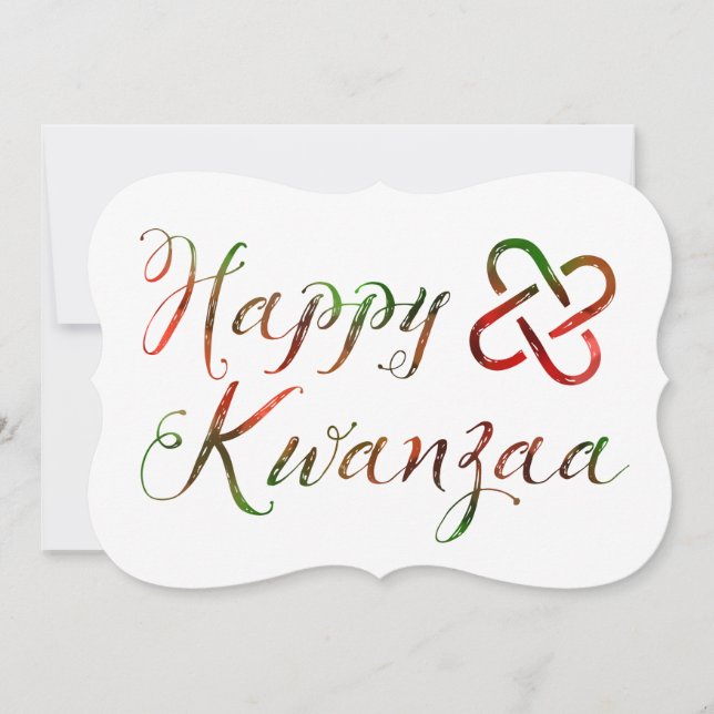 Happy Kwanzaa Bokeh Umoja Einladung (Vorderseite)