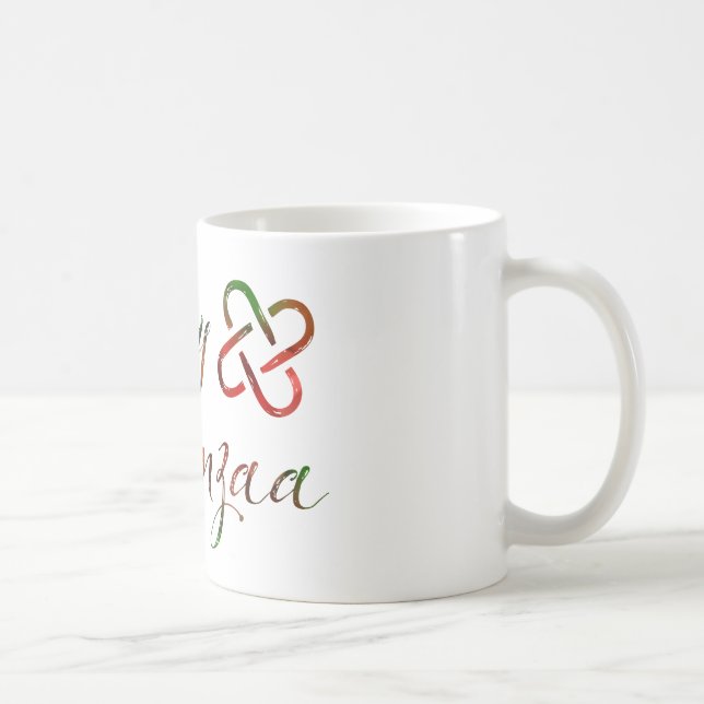 Happy Kwanzaa Bokeh Umoja Kaffeetasse (Rechts)